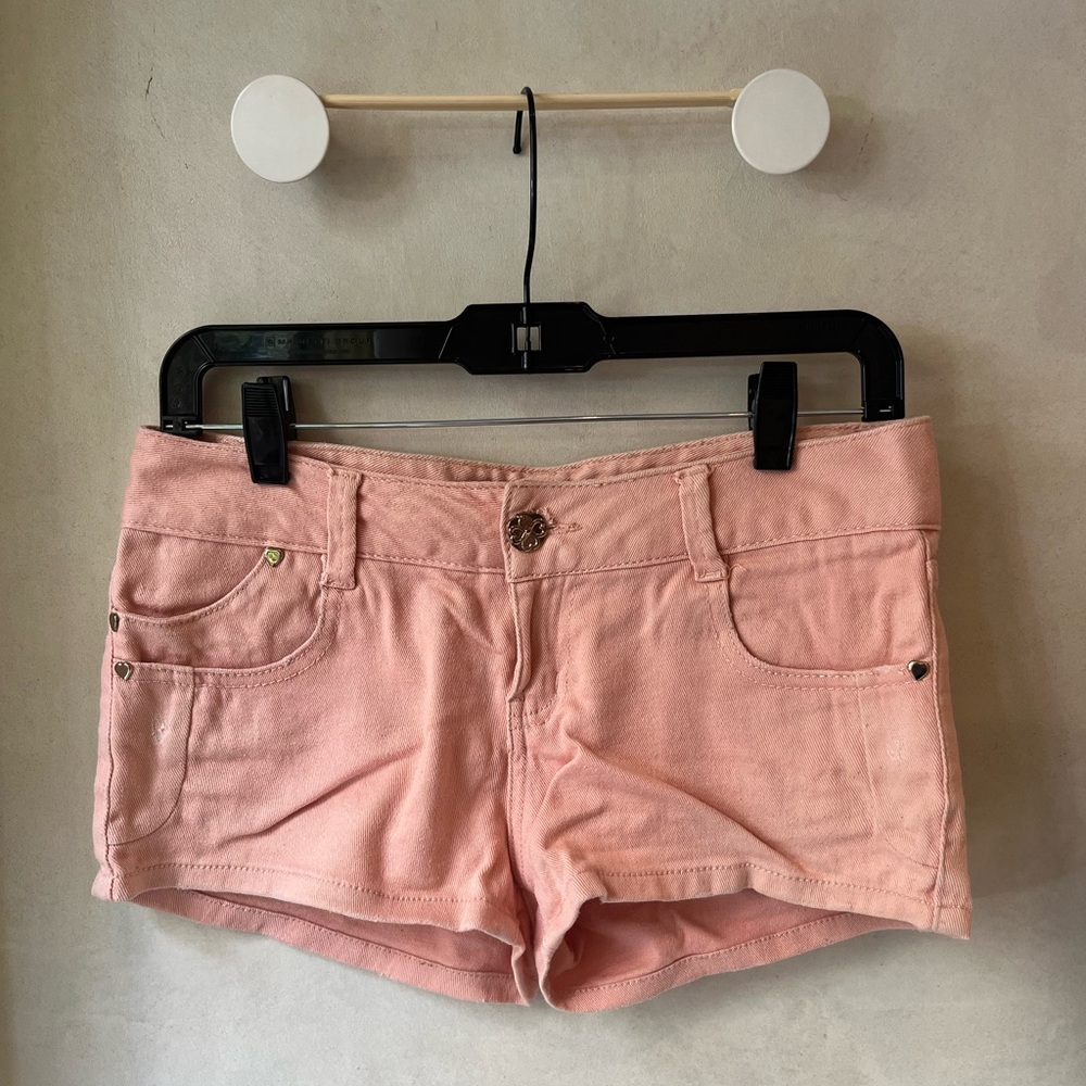 Vintage Pink Denim Shorts
